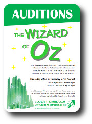 Wizard of Oz Auditions